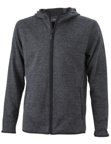 DAI-JN589-Mens Knitted Fleece Hoody